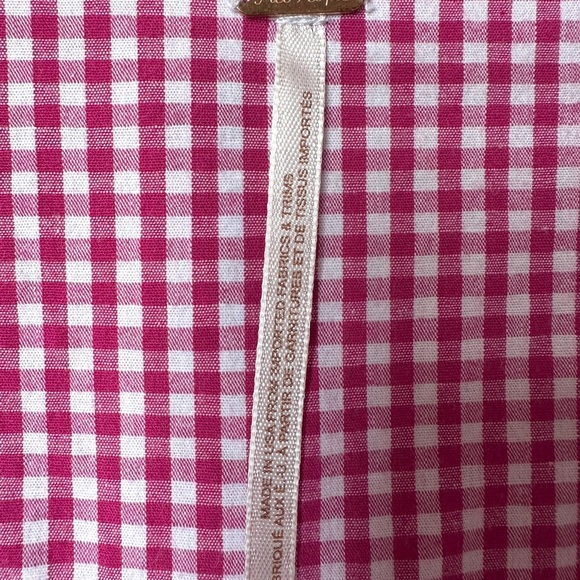 Free People Dress Women’s | Sz Large | Red Gingham | Bell Sleeve | V- Neck |Boho - Picture 2 of 8